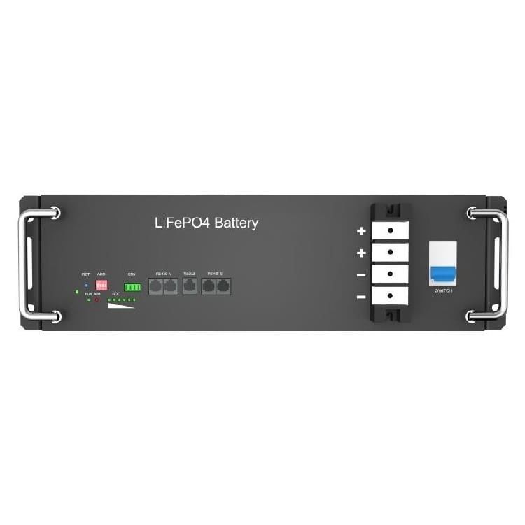 2560Wh 51.2V DC Rack Mount Lifepo4 แบตเตอรี่สําหรับการเก็บพลังงานอุตสาหกรรมพาณิชย์