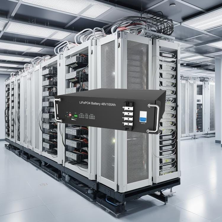 51.2v 5.12kwh แบตเตอรี่ลิตยูมติดราง สําหรับการเก็บพลังงาน โซลาร์โทรคมนาคม